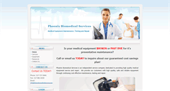 Desktop Screenshot of phoenixbiomedicalservices.com